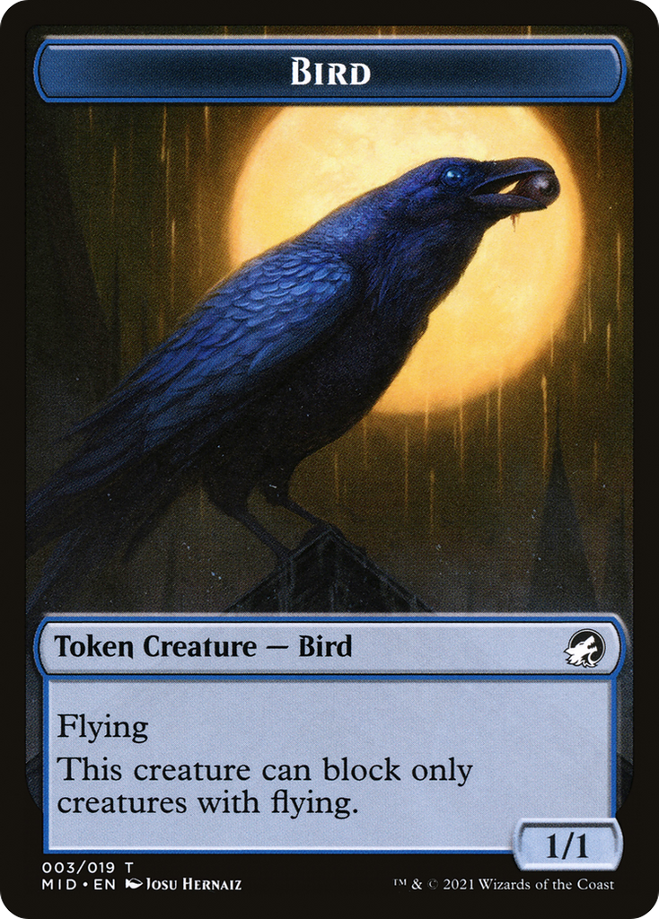 Magic: The Gathering - Bird Token - Innistrad: Midnight Hunt Tokens