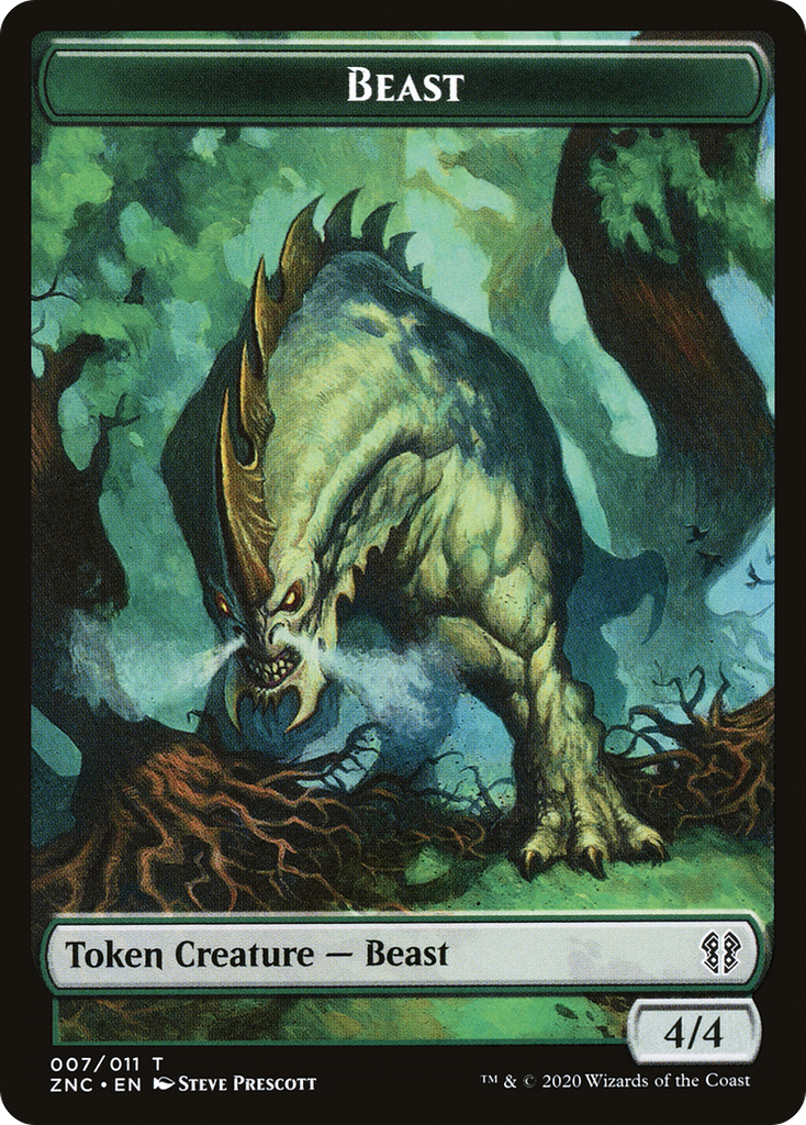 Magic: The Gathering - Beast Token - Zendikar Rising Commander Tokens