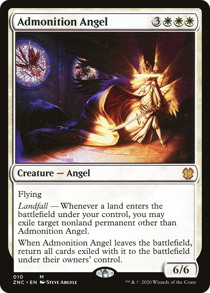 Magic: The Gathering - Admonition Angel - Zendikar Rising Commander