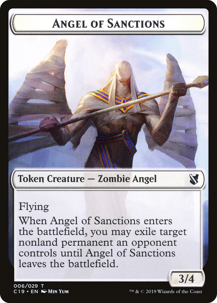 Magic: The Gathering - Angel of Sanctions Token - Commander 2019 Tokens