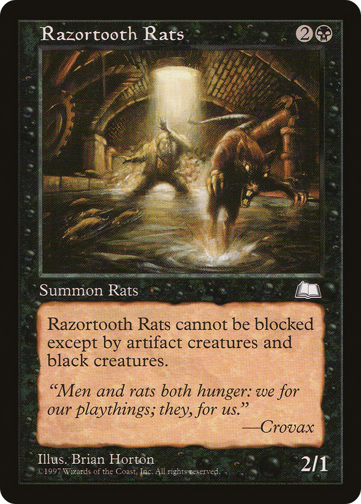 Magic: The Gathering - Razortooth Rats - Weatherlight