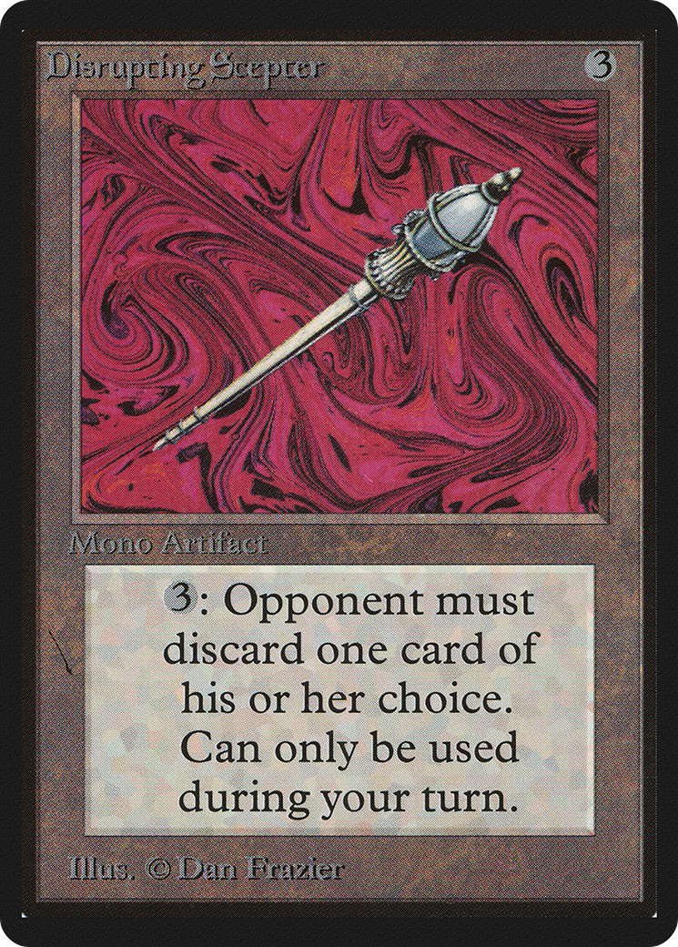 Magic: The Gathering - Disrupting Scepter - Limited Edition Beta