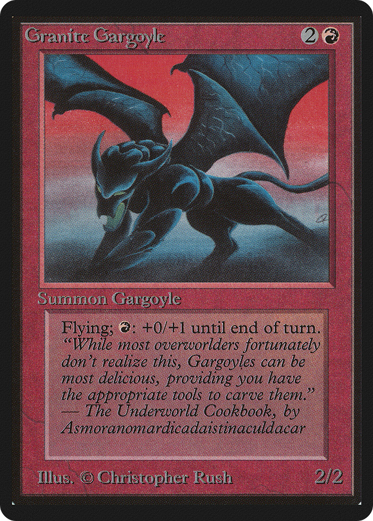 Magic: The Gathering - Granite Gargoyle - Limited Edition Beta