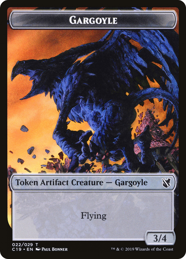 Magic: The Gathering - Gargoyle Token - Commander 2019 Tokens