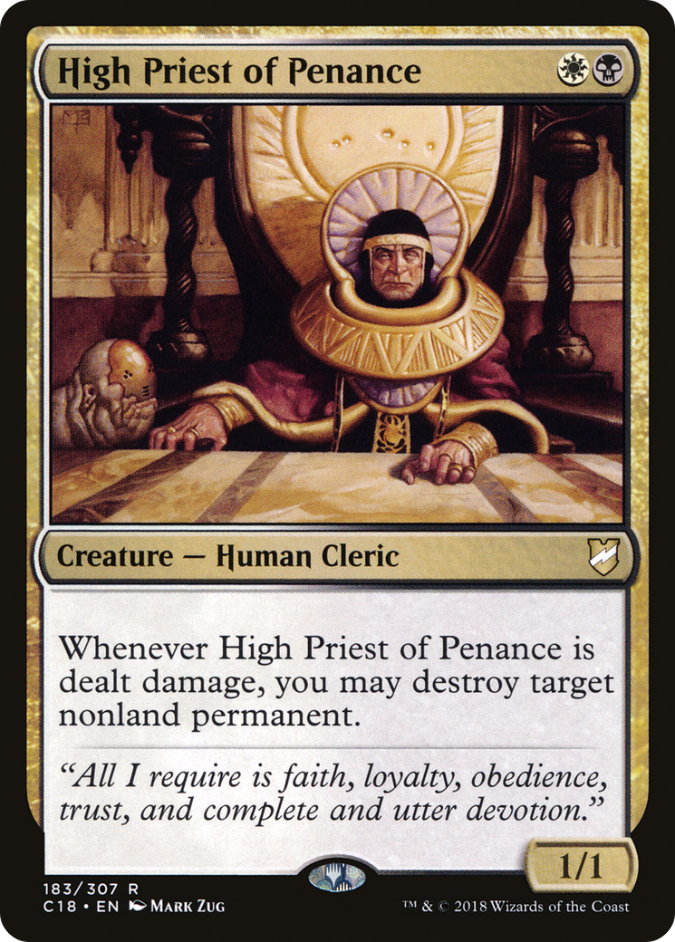 Magic: The Gathering - High Priest of Penance - Commander 2018