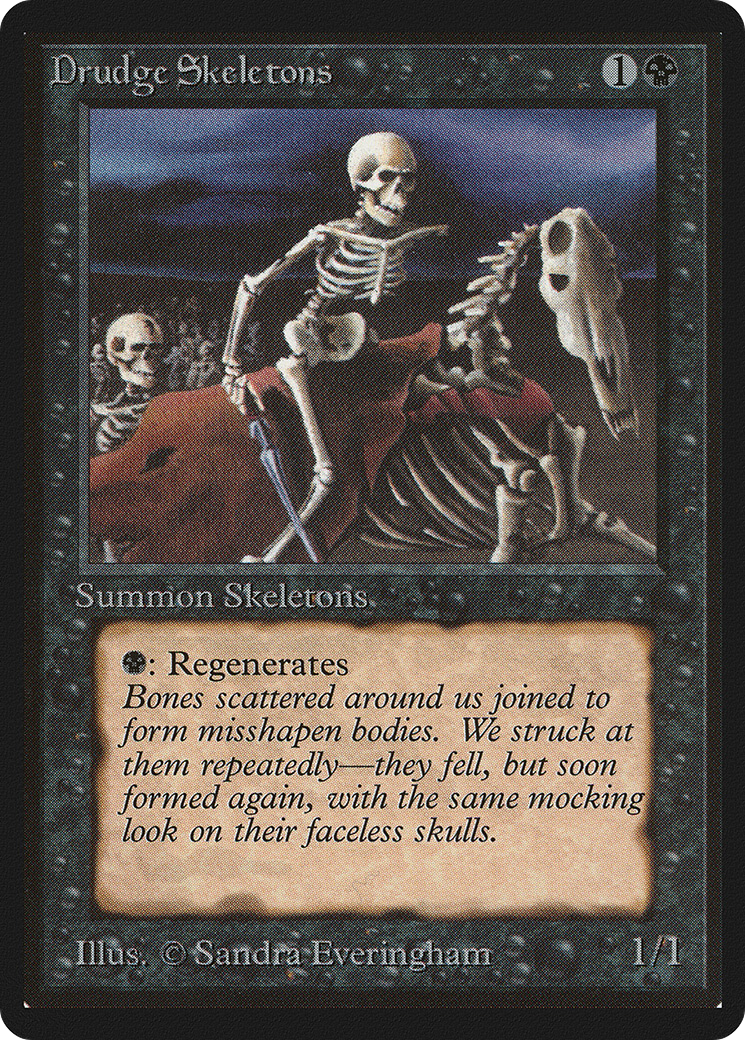 Magic: The Gathering - Drudge Skeletons - Limited Edition Beta