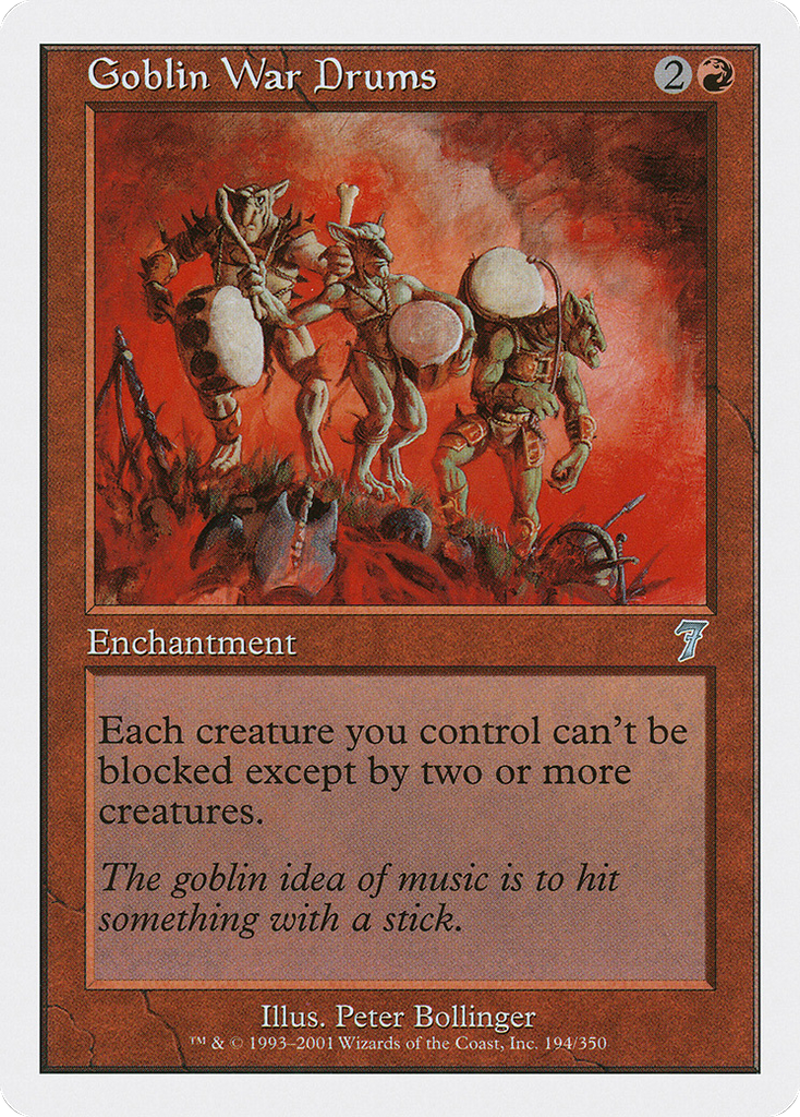 Magic: The Gathering - Goblin War Drums - Seventh Edition