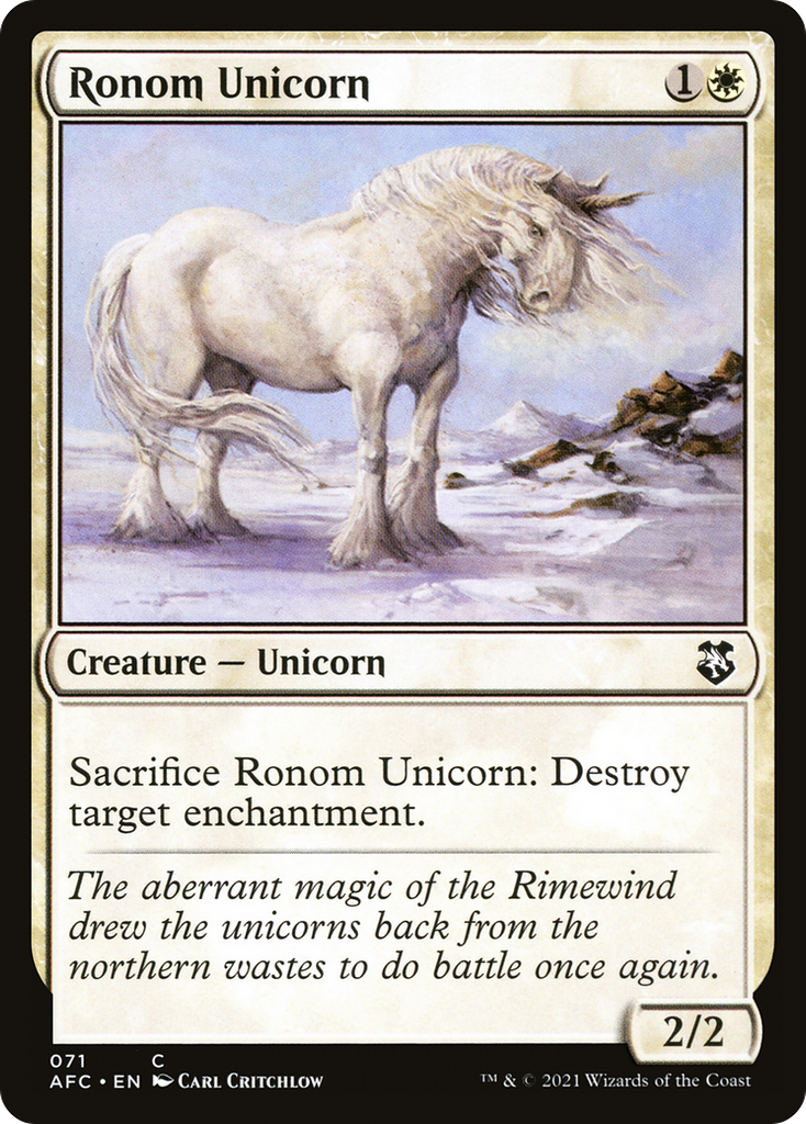 Magic: The Gathering - Ronom Unicorn - Forgotten Realms Commander