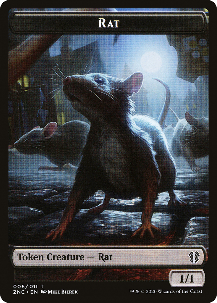Magic: The Gathering - Rat Token - Zendikar Rising Commander Tokens