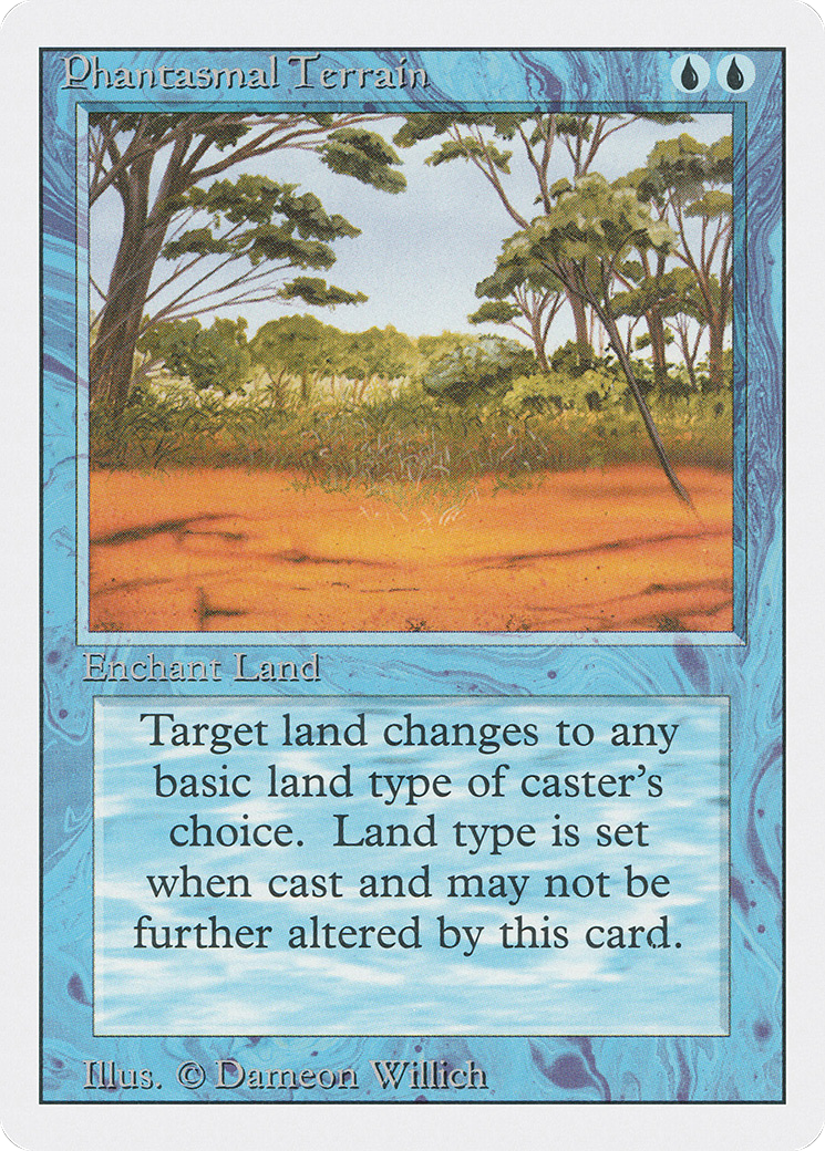 Magic: The Gathering - Phantasmal Terrain - Revised Edition