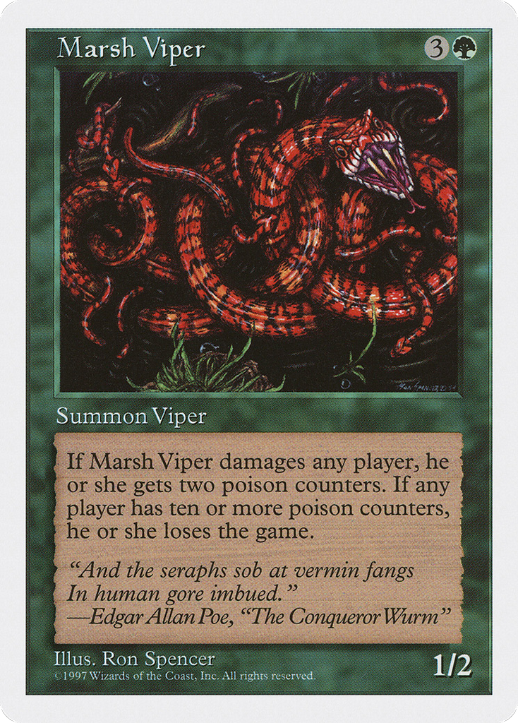 Magic: The Gathering - Marsh Viper - Fifth Edition