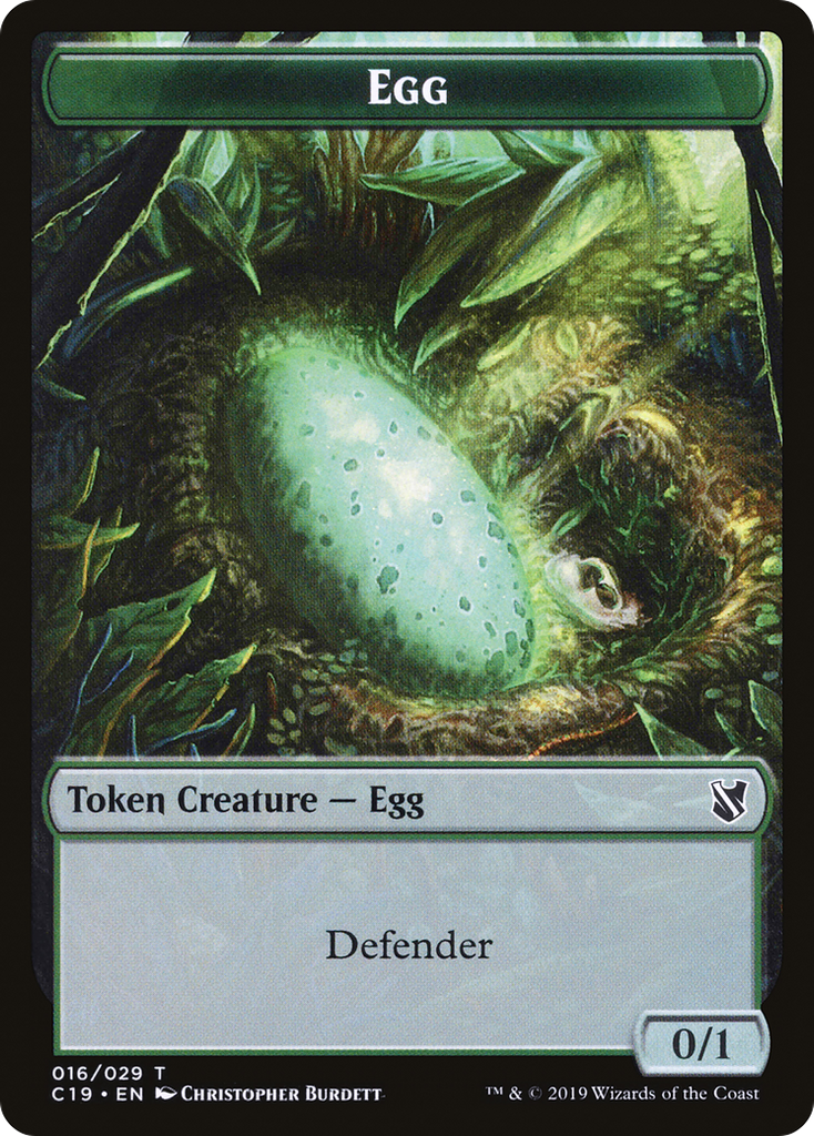 Magic: The Gathering - Egg Token - Commander 2019 Tokens