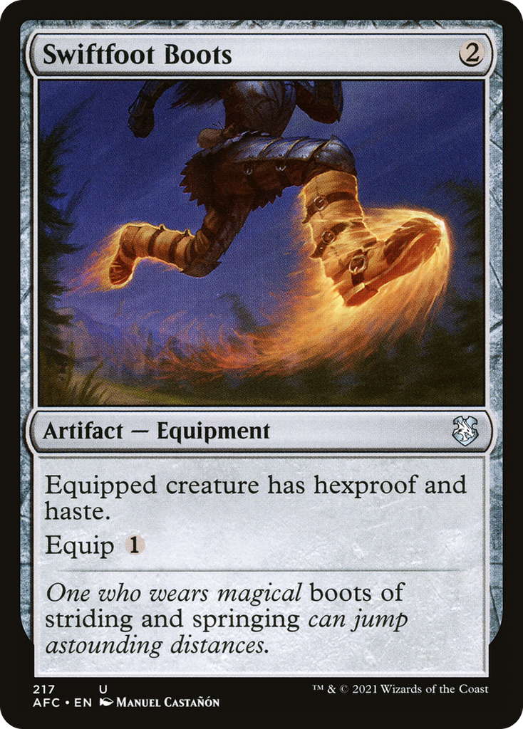 Magic: The Gathering - Swiftfoot Boots - Forgotten Realms Commander