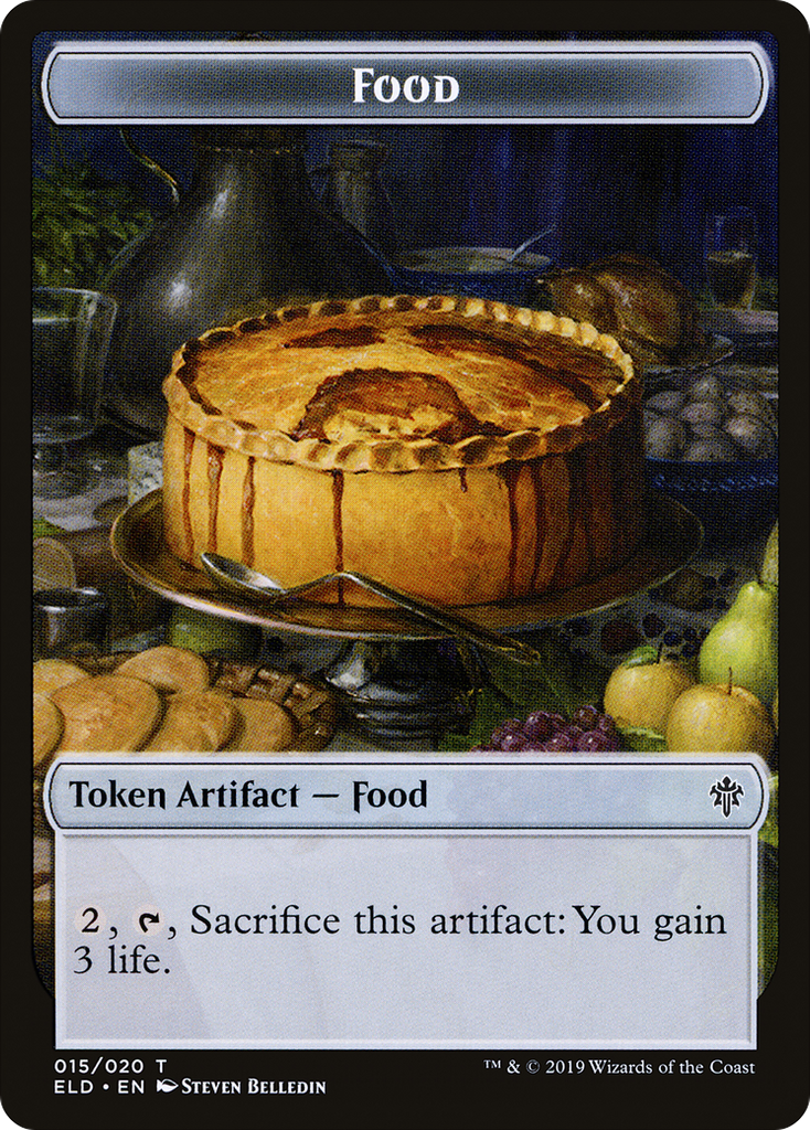 Magic: The Gathering - Food Token - Throne of Eldraine Tokens