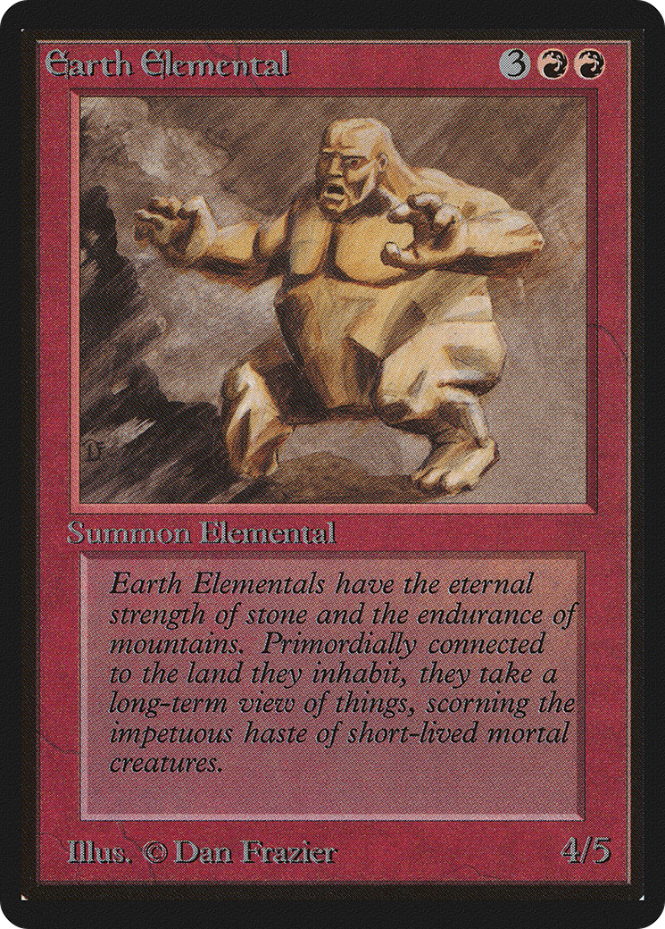 Magic: The Gathering - Earth Elemental - Limited Edition Beta