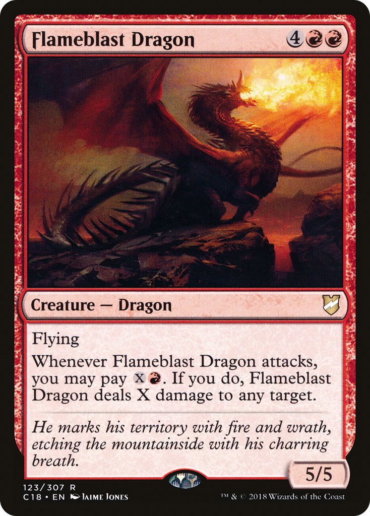 Magic: The Gathering - Flameblast Dragon - Commander 2018