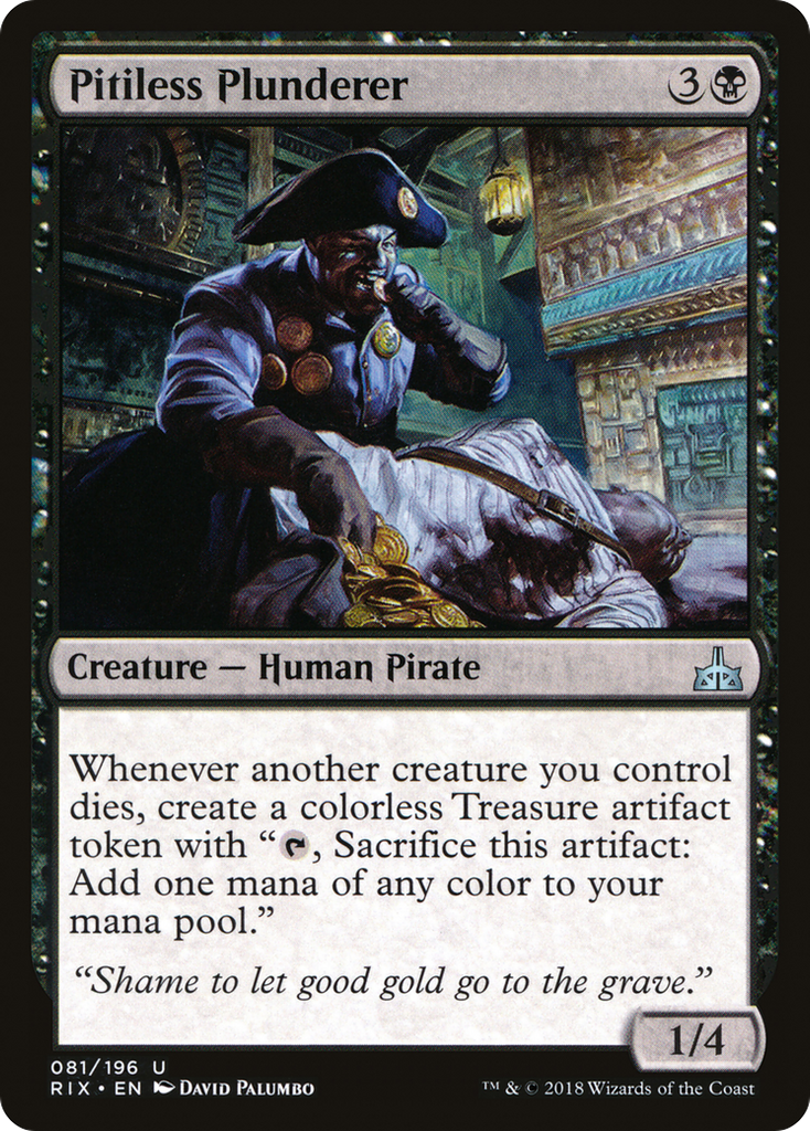 Magic: The Gathering - Pitiless Plunderer - Rivals of Ixalan