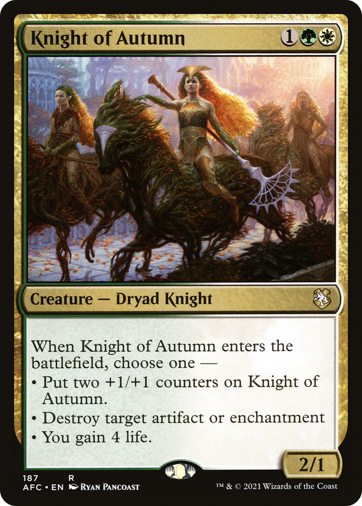 Magic: The Gathering - Knight of Autumn - Forgotten Realms Commander