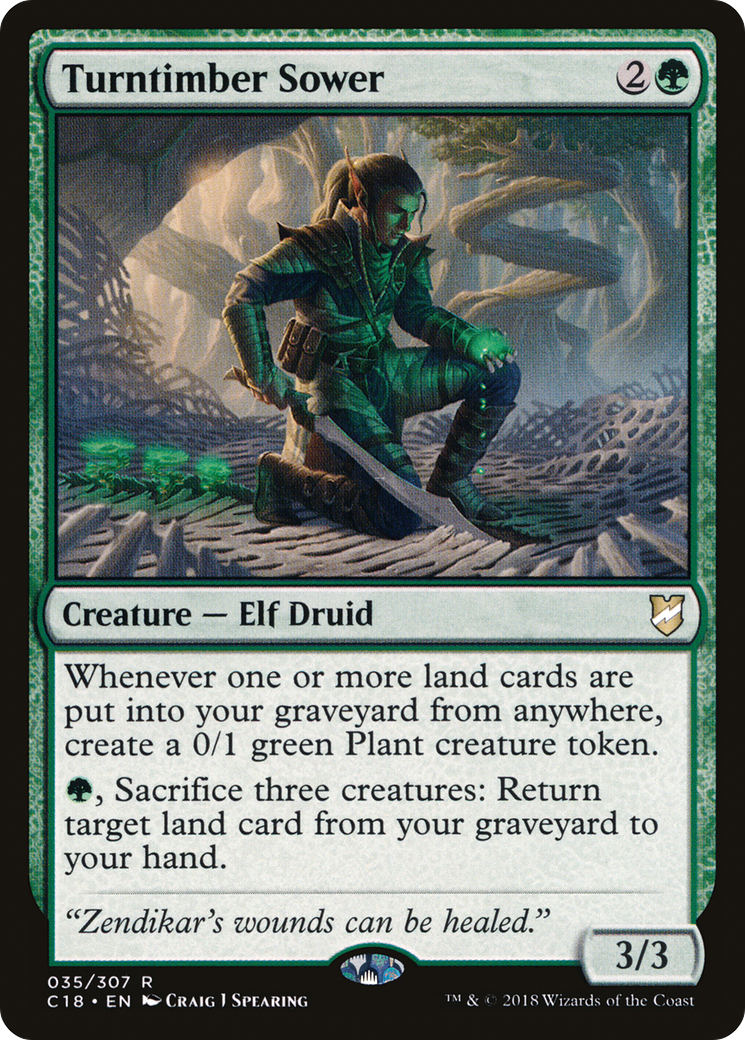 Magic: The Gathering - Turntimber Sower - Commander 2018