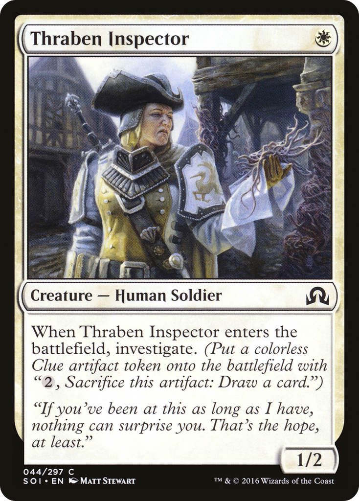 Magic: The Gathering - Thraben Inspector - Shadows over Innistrad
