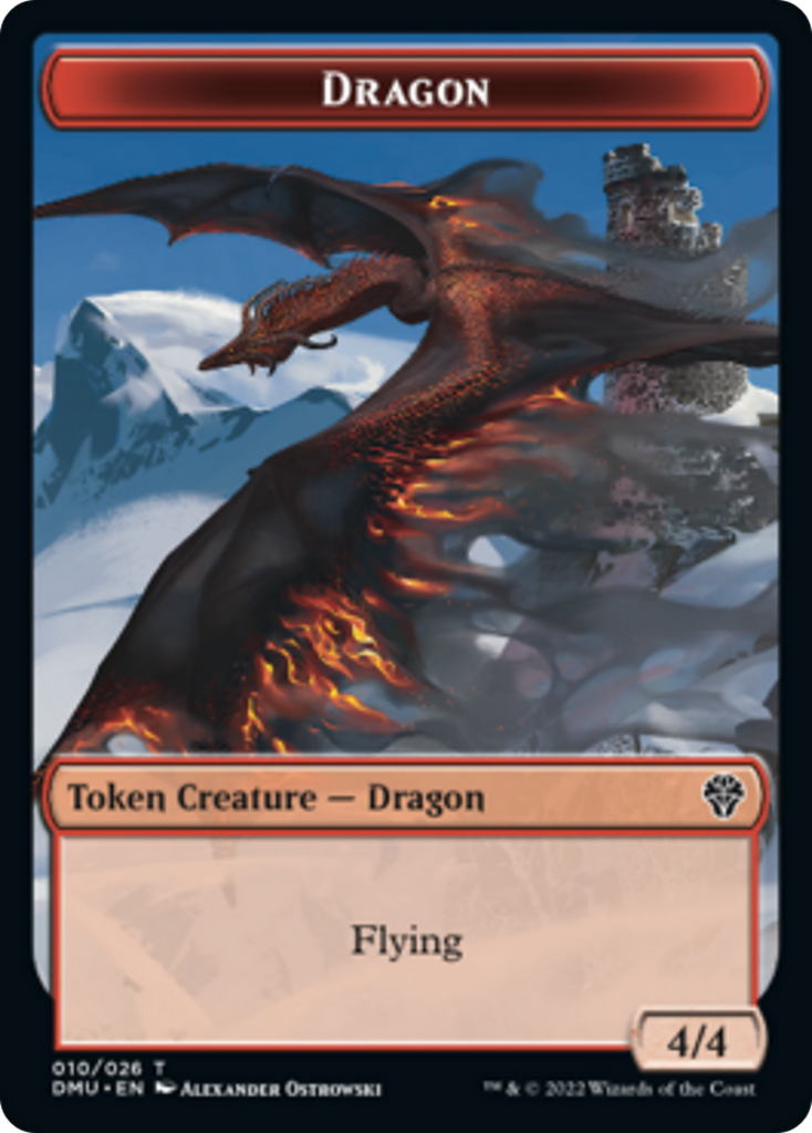 Magic: The Gathering - Dragon Token - Dominaria United Tokens