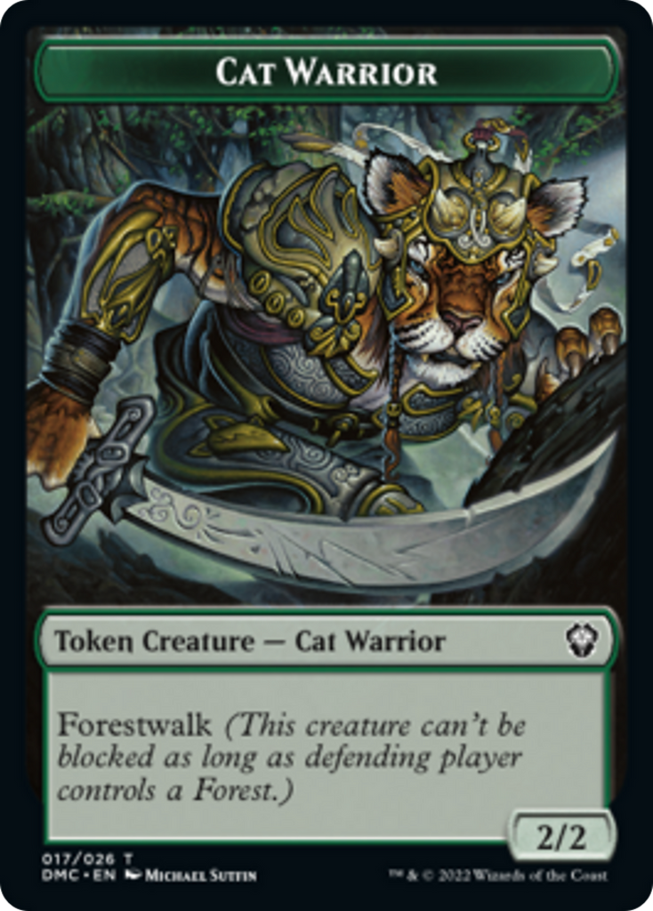 Magic: The Gathering - Cat Warrior Token - Dominaria United Tokens