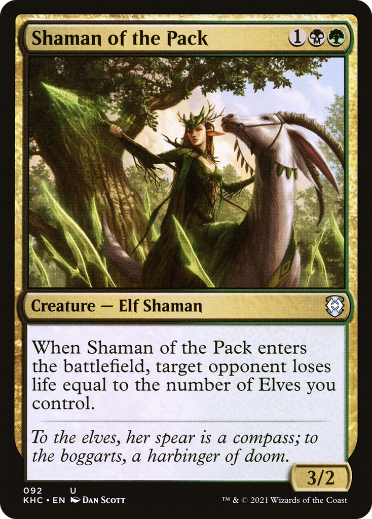 Magic: The Gathering - Shaman of the Pack - Kaldheim Commander
