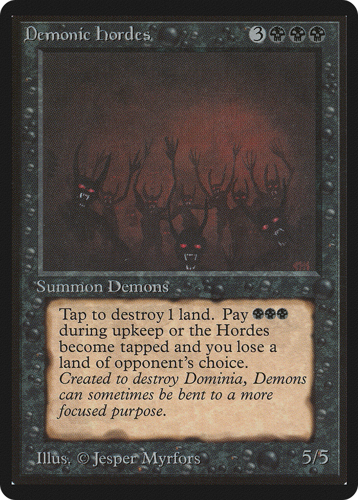 Magic: The Gathering - Demonic Hordes - Limited Edition Beta