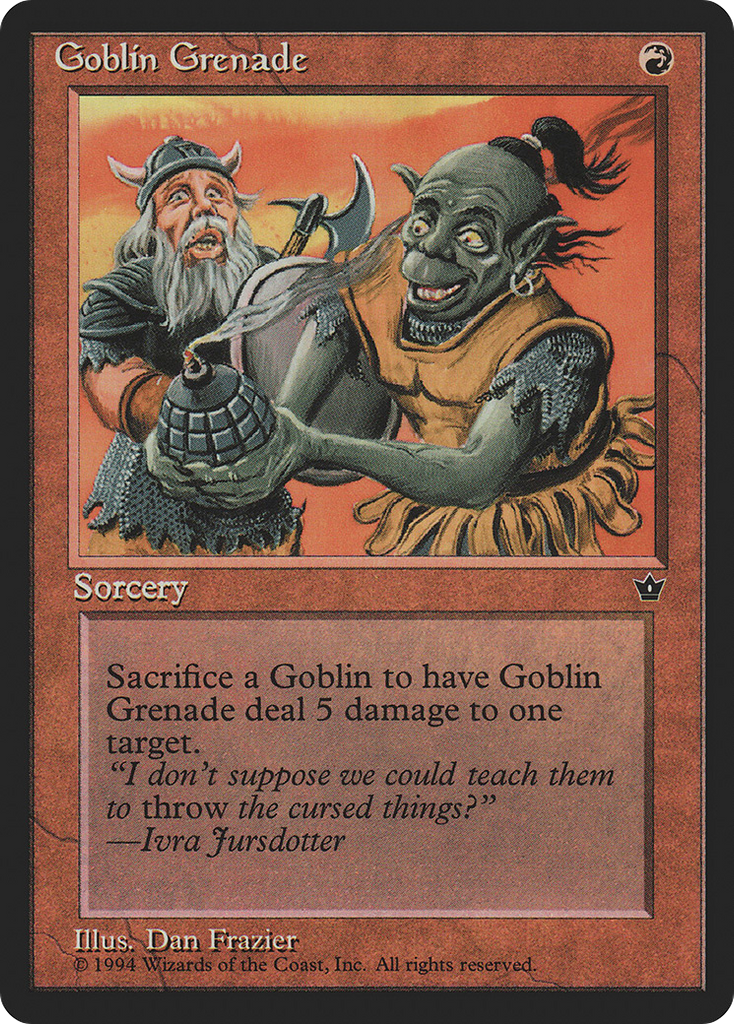 Magic: The Gathering - Goblin Grenade - Fallen Empires