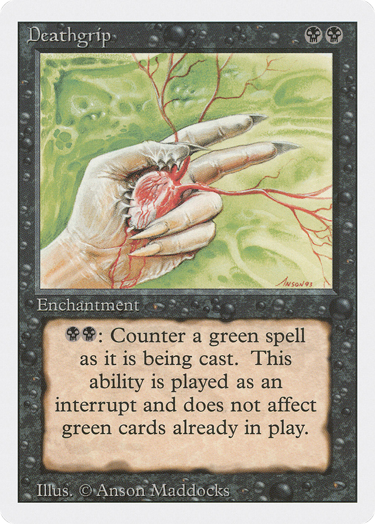 Magic: The Gathering - Deathgrip - Revised Edition