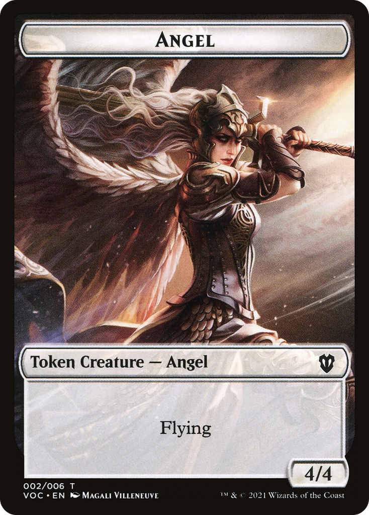 Magic: The Gathering - Angel Token - Crimson Vow Commander Tokens
