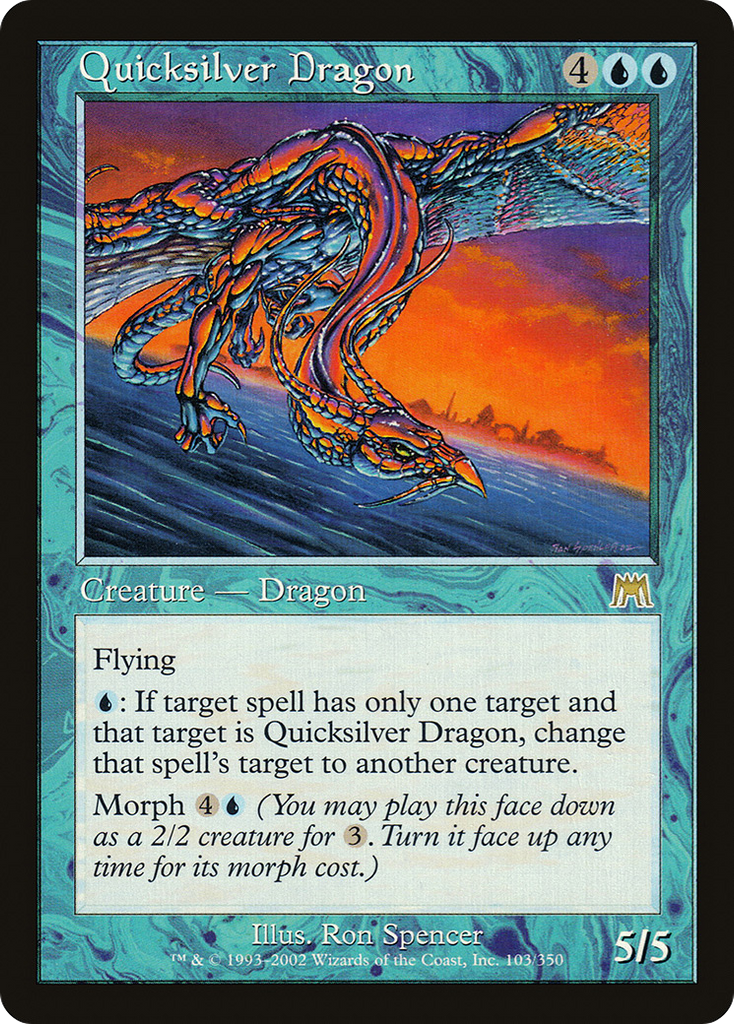 Magic: The Gathering - Quicksilver Dragon - Onslaught