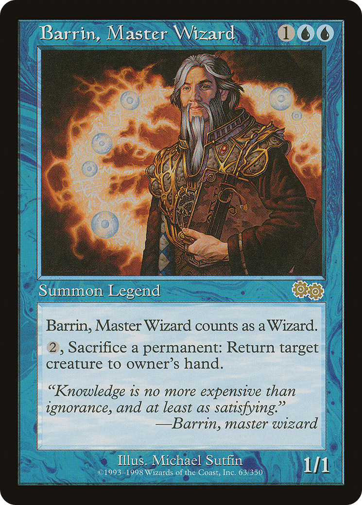 Magic: The Gathering - Barrin, Master Wizard - Urza's Saga