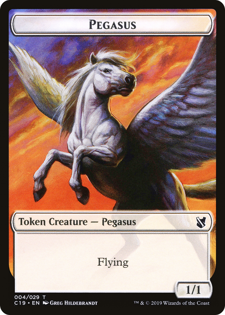 Magic: The Gathering - Pegasus Token - Commander 2019 Tokens