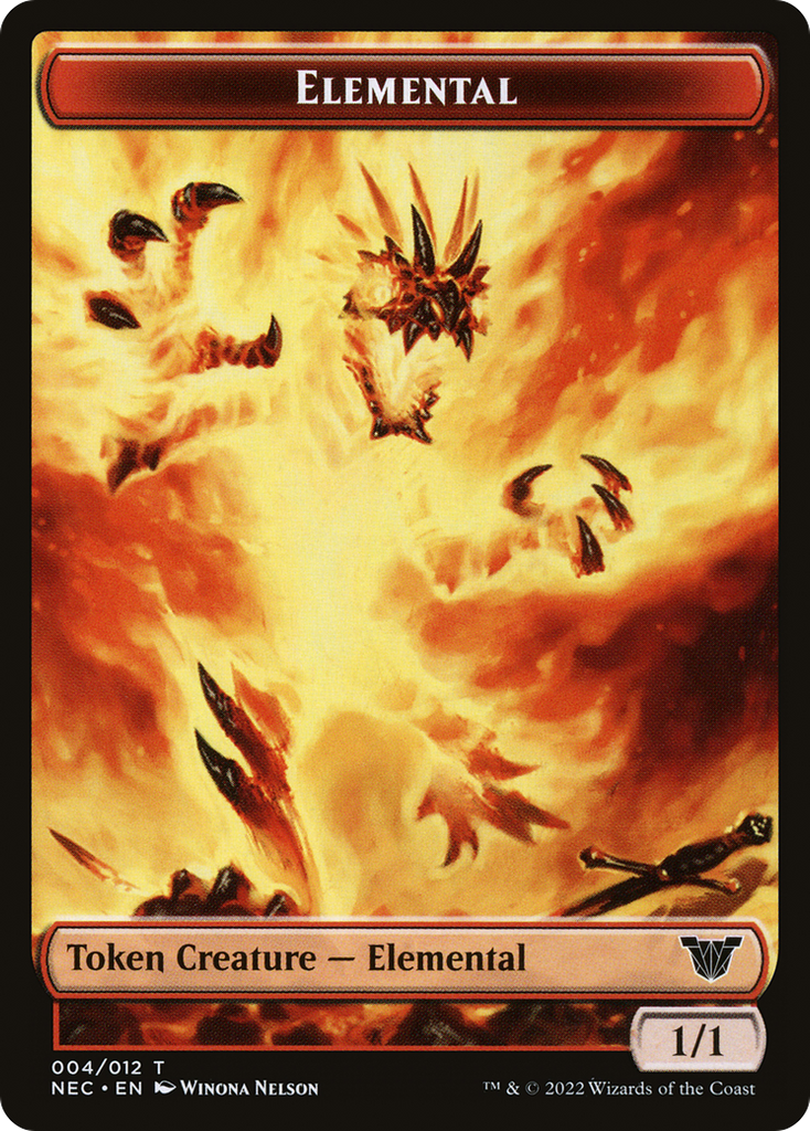 Magic: The Gathering - Elemental Token - Neon Dynasty Commander Tokens