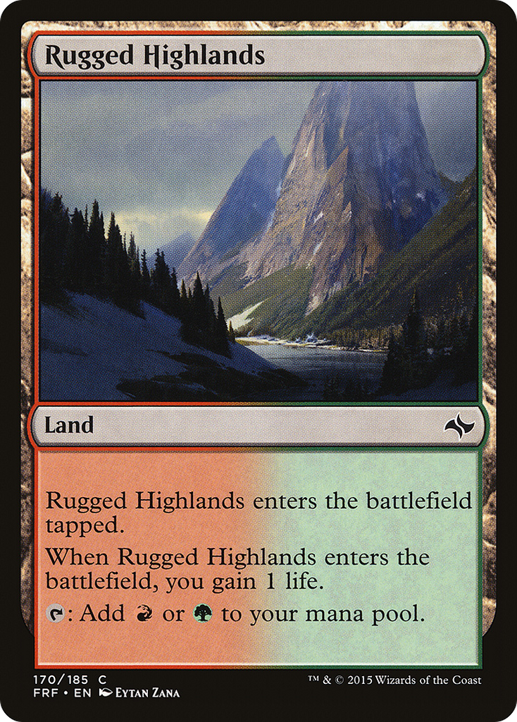 Magic: The Gathering - Rugged Highlands - Fate Reforged