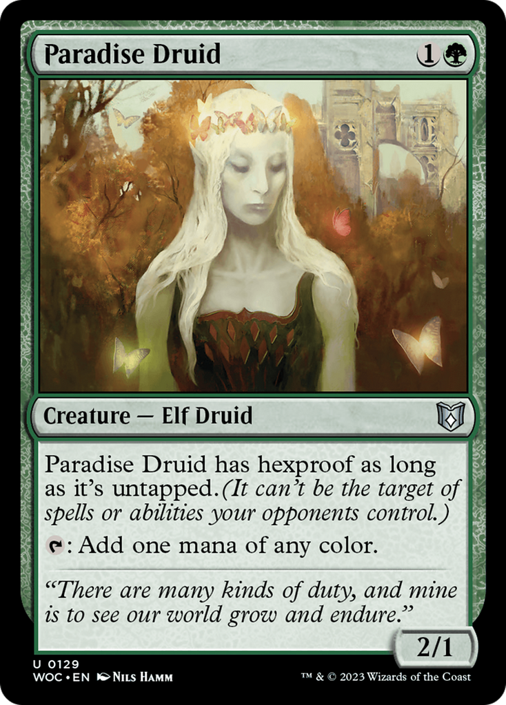 Magic: The Gathering - Paradise Druid - Wilds of Eldraine Commander
