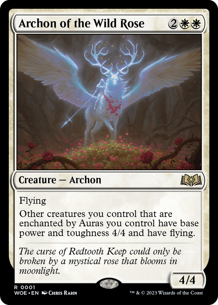 Magic: The Gathering - Archon of the Wild Rose Foil - Wilds of Eldraine