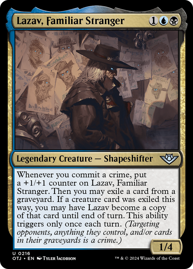 Magic: The Gathering - Lazav, Familiar Stranger Foil - Outlaws of Thunder Junction
