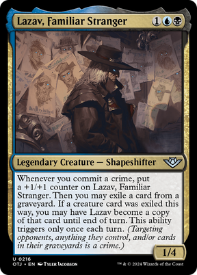 Magic: The Gathering - Lazav, Familiar Stranger Foil - Outlaws of Thunder Junction
