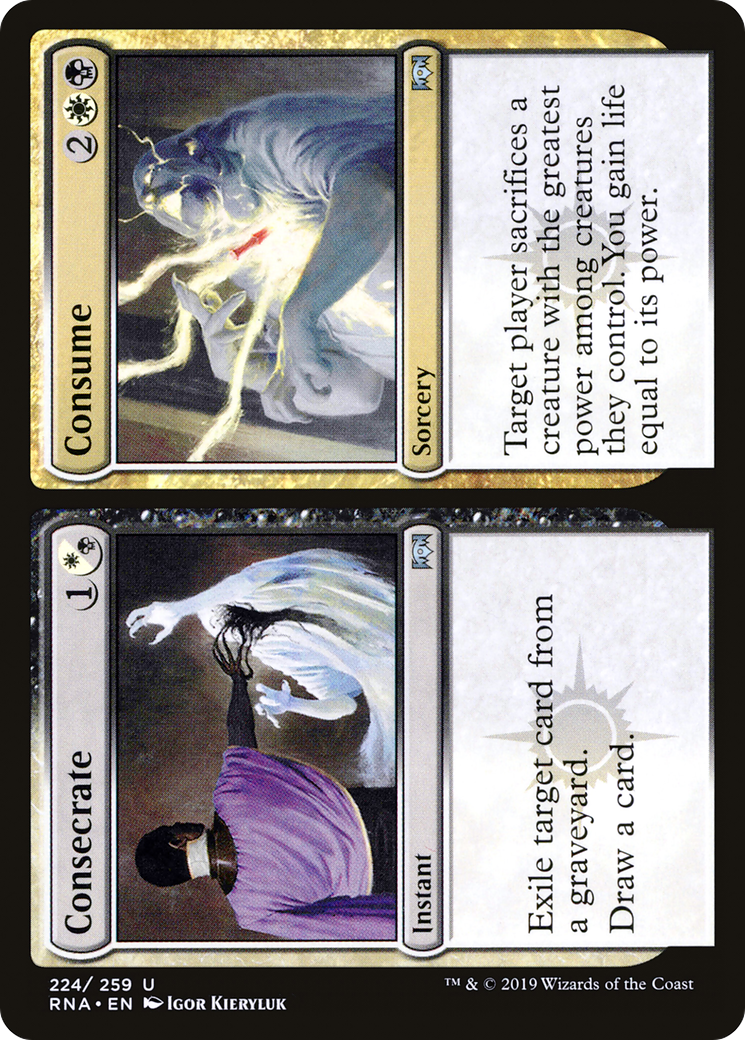 Magic: The Gathering - Consecrate // Consume Foil - Ravnica Allegiance