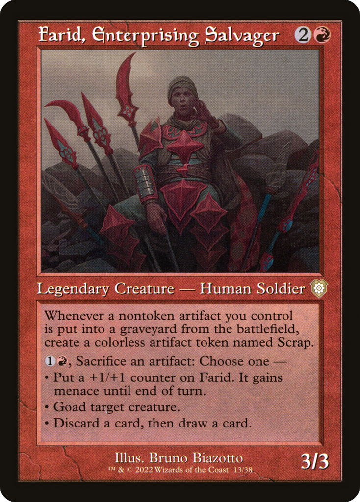 Magic: The Gathering - Farid, Enterprising Salvager - The Brothers' War Commander