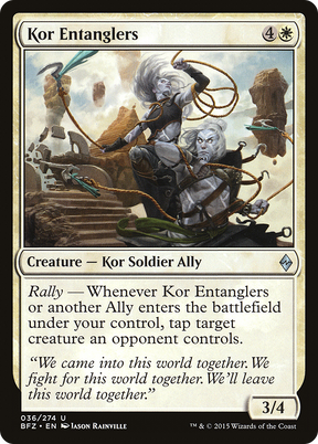 Magic: The Gathering - Kor Entanglers Foil - Battle for Zendikar