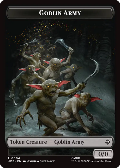 Magic: The Gathering - Goblin Army Token - The Hobbit Tokens
