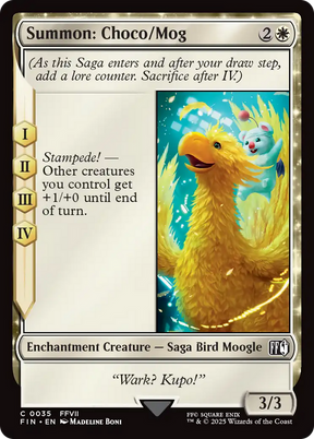 Magic: The Gathering - Summon: Choco/Mog Foil - Final Fantasy