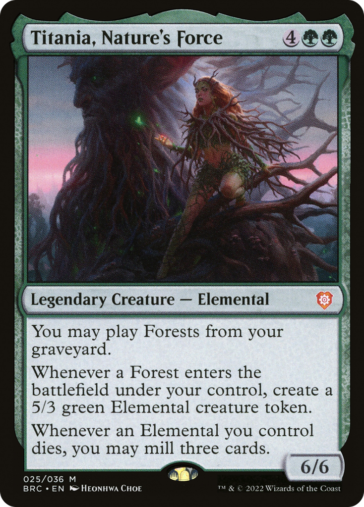 Magic: The Gathering - Titania, Nature's Force - The Brothers' War Commander