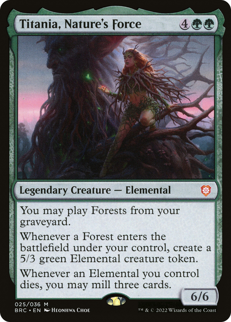 Magic: The Gathering - Titania, Nature's Force Foil - The Brothers' War Commander