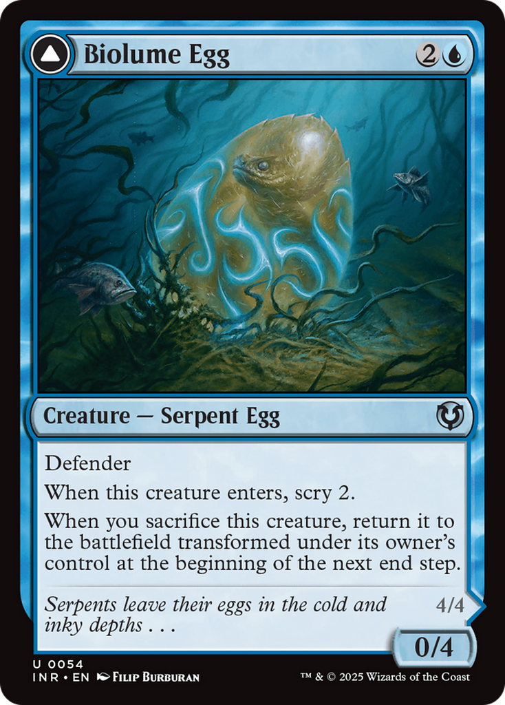 Magic: The Gathering - Biolume Egg // Biolume Serpent - Innistrad Remastered