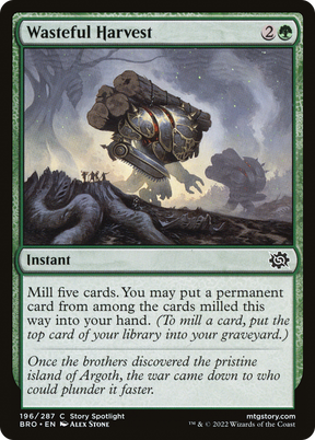 Magic: The Gathering - Wasteful Harvest Foil - The Brothers' War