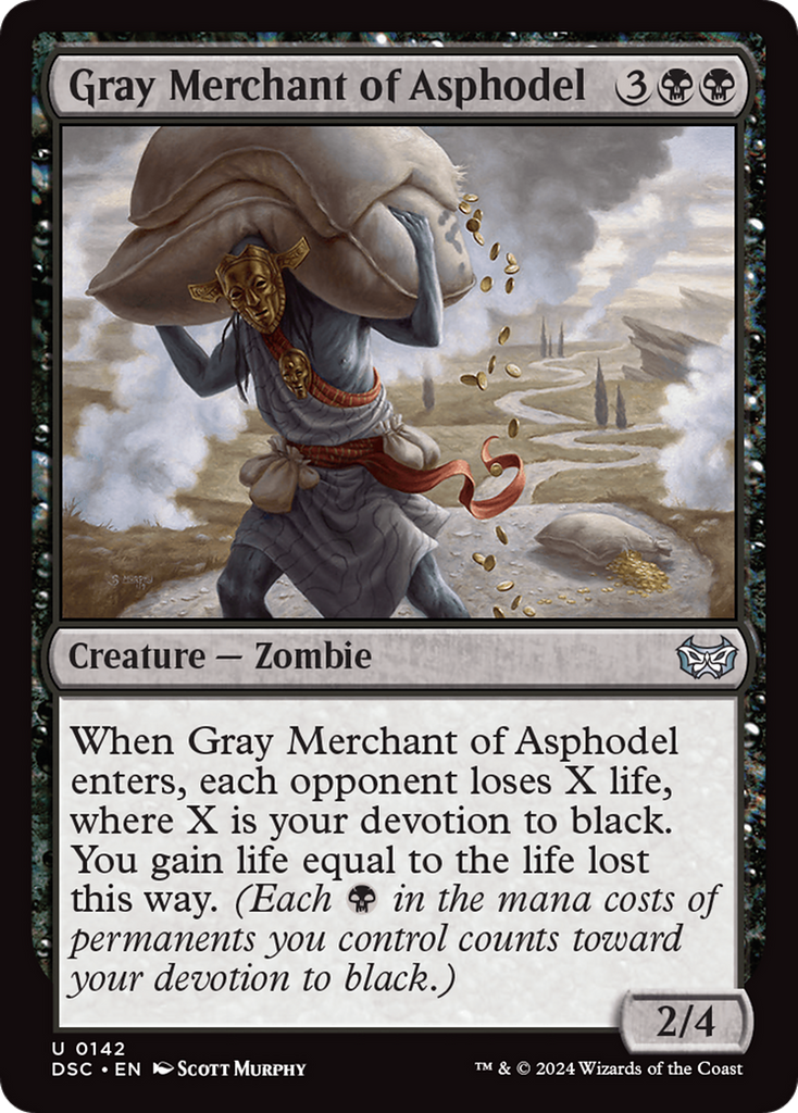 Magic: The Gathering - Gray Merchant of Asphodel - Duskmourn: House of Horror Commander